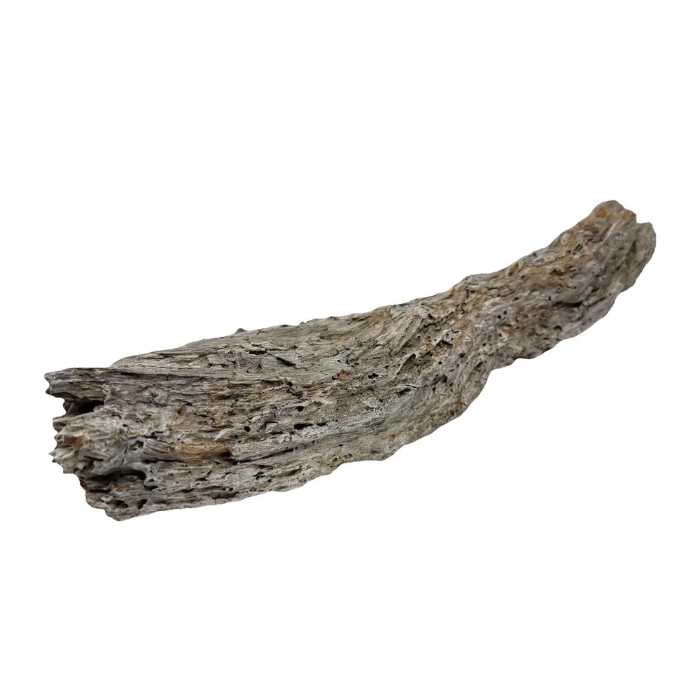 Curved Weathered Driftwood Slab with Deep Texture – Organic Natural Wood Decor